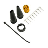 Bajonett-Verbinder 8-pol  gelb (links)