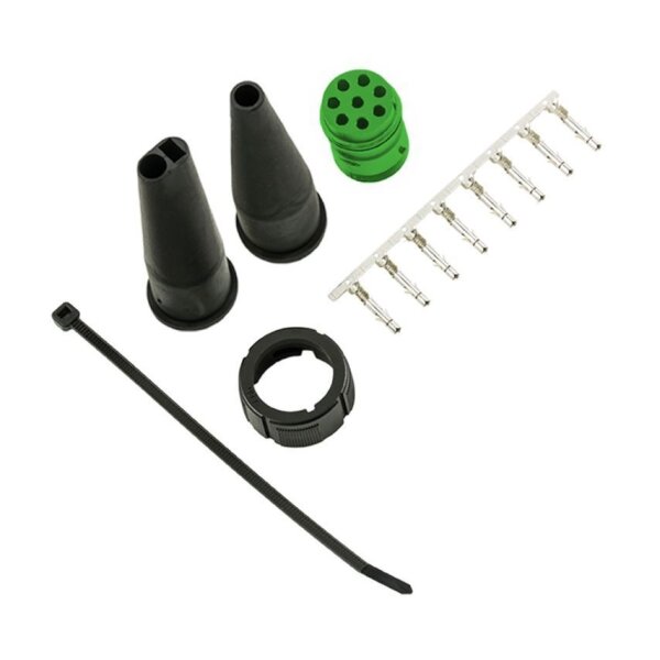 Bajonett-Verbinder 8-pol  grün (rechts)