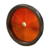 Rückstrahler Ø 80/90 mm rot