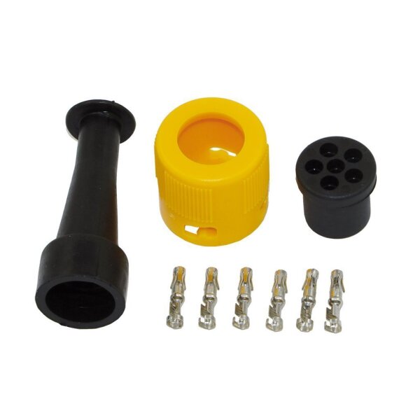 Stecker-Verbinder Jokon 6-pol. links 1 Loch
