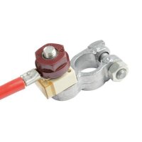 Batterieklemme Messing + 1-polig (M8 Bolzen)