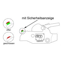 Kugelkupplung Ø 50mm, 3000kg absperrbar