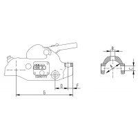 Kugelkupplung Ø 45/50mm, 3000kg absperrbar