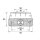 LED Positionsleuchte Flatpoint weiss  24V