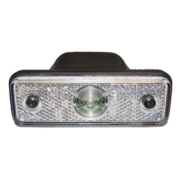 LED Positionsleuchte Flatpoint weiss  24V