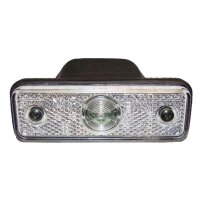 LED Positionsleuchte Flatpoint weiss  24V