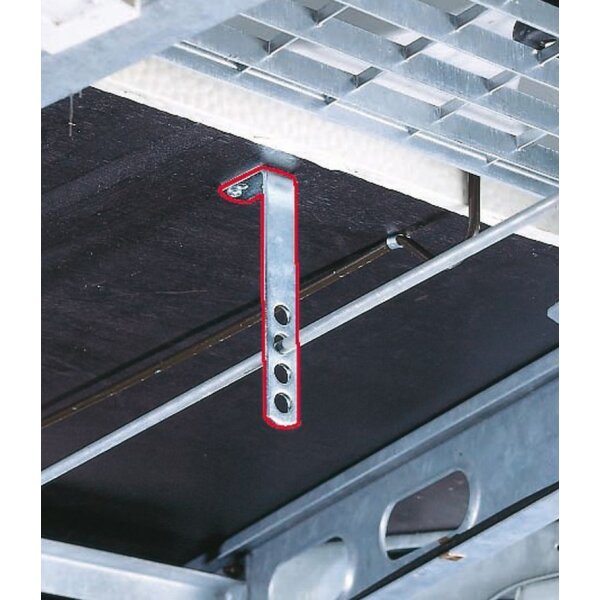 Gestängehalter vorne (Winkel mit 4 loch)