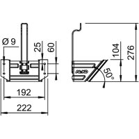 Radkeilhalter verzinkt