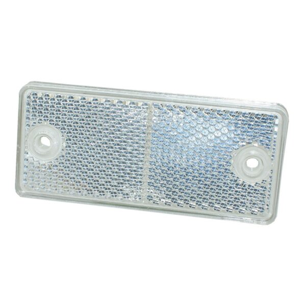 Rückstrahler weiss 90 x 40mm