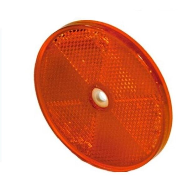 Rückstrahler Ø 80 mm rot