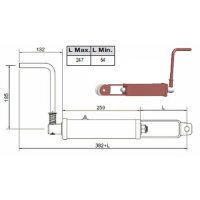 Handspindelbremse Seilrolle 60mm Ø