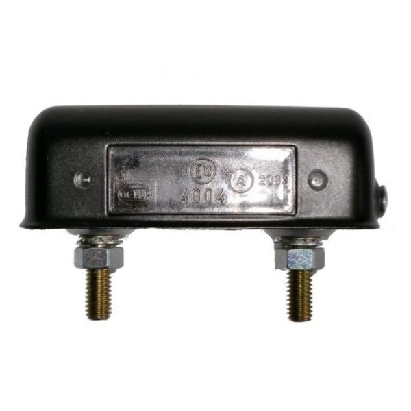 Kennzeichenleuchte Hella (9) 12V m. schwarzem Stahlgehäuse