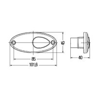 Seitenmarkierleuchte Hella (6) 12V  W5W  links/rechts