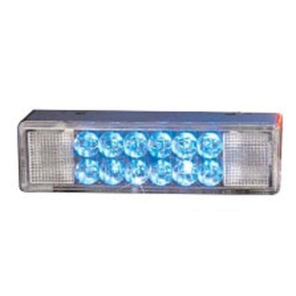 LED Warnleuchte Hella blau 24V