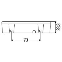LED Warnleuchte Hella blau 24V