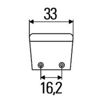 LED Blitz-Kennleuchte Hella gelb 24V
