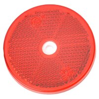 Rückstrahler Ø 60 mm rot