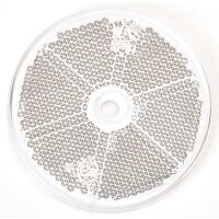Rückstrahler Ø 60 mm weiss