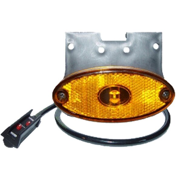 LED Seitenmarkierleuchte Flatpoint II (3)  gelb  24V