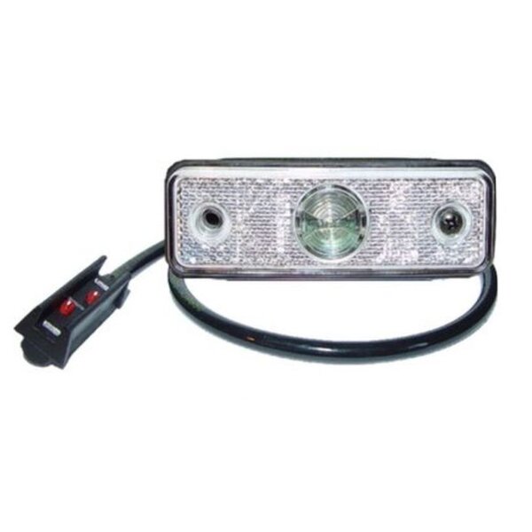 LED Positionsleuchte Flatpoint Proplast weiss 24V