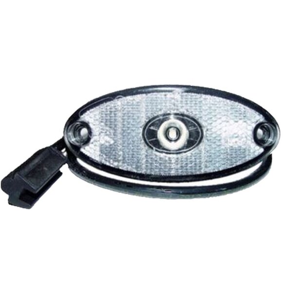 LED Positionsleuchte Flatpoint II weiss 24V