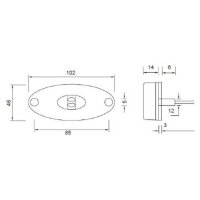 LED Seitenmarkierleuchte Flatpoint II  12V