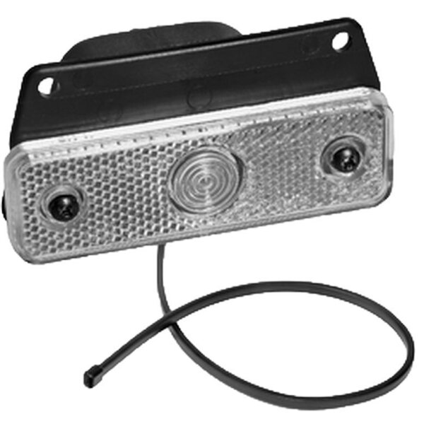 Positionsleuchte Aspöck (1) 12V  weiss  Sidepoint