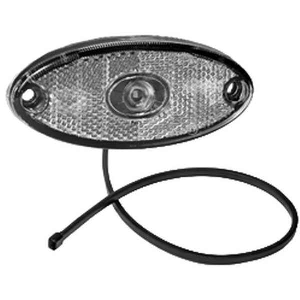 LED Positionsleuchte Flatpoint II weiss 12V