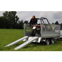 Alu-Laderampe, 3600 kg pro Paar, o. Rand