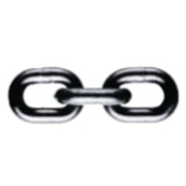 Kette, 10 mm G 80 schwarz (Preis pro Meter)