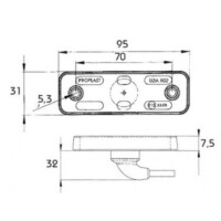 LED Seitenmarkierleuchte PRO-REP  24V