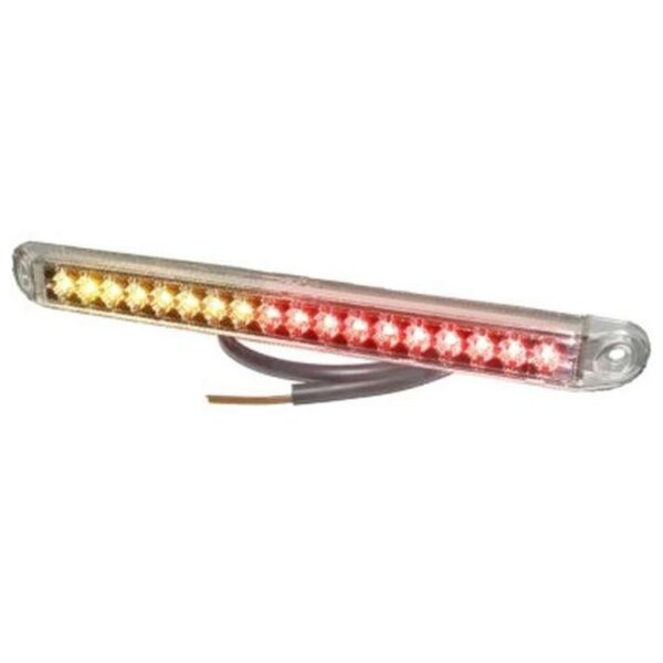 LED Schluss-Brems-Blinkleuchte PRO-CAN XL-3F  24V Clear