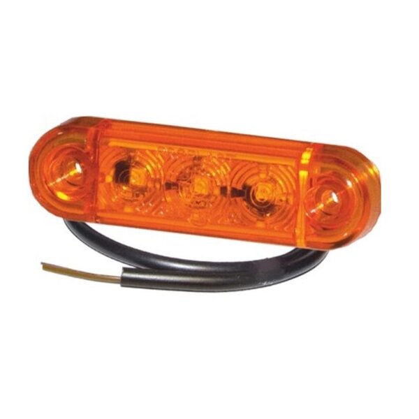 LED Seitenmarkierleuchte PRO-SLIM  24V gelb