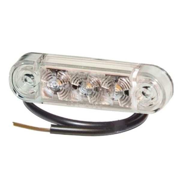 LED Positionsleuchte PRO-SLIM weiss 24V