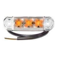 LED Seitenmarkierleuchte PRO-SLIM  24V transparent