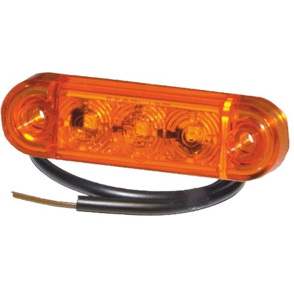 LED Seitenmarkierleuchte PRO-SLIM gelb 12V