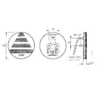 LED Schlussleuchte 12/24V PRO-DISC  links/rechts
