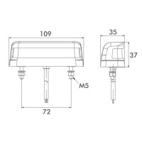 LED Kennzeichenleuchte PRO-REG II  12/24V