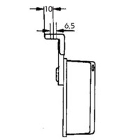 Umrissleuchte Dasteri / Hella 3  rot/weiss 12-24V