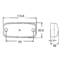 LED Seitenmarkierleuchte Proplast  12/24V