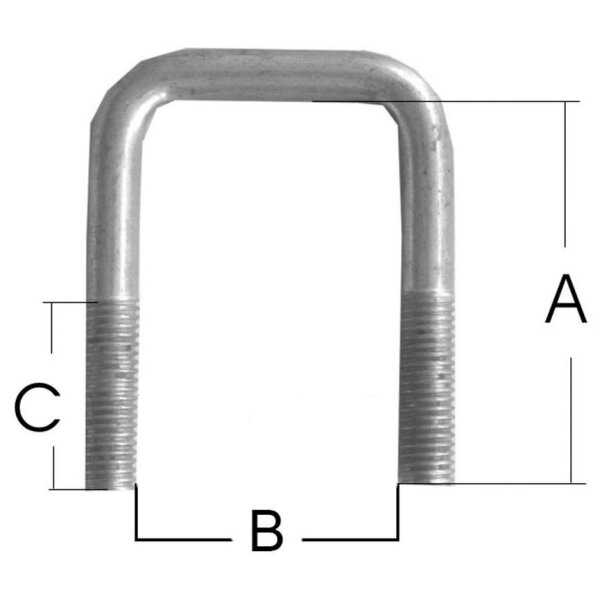 U-Bügel M10 x   70 verz.