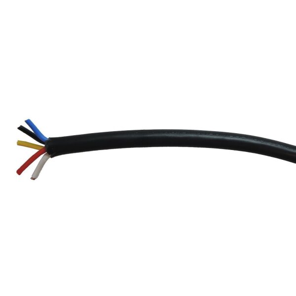 Kabel   5-pol 4x 0,75 + 1x 1,5mm²   li, per / m