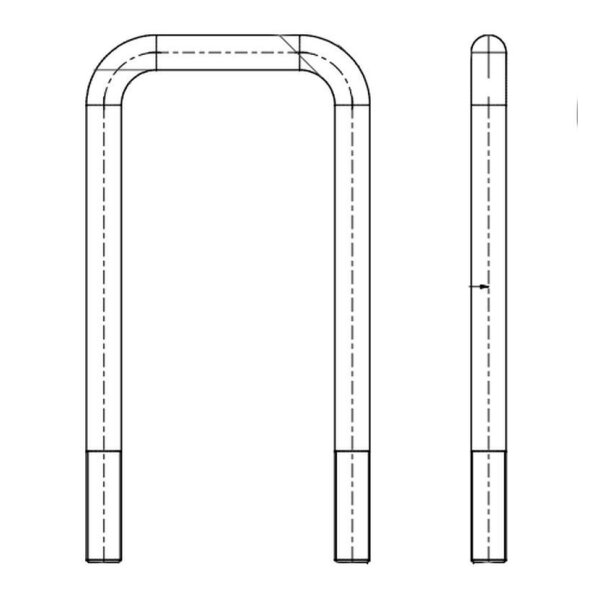 U-Bügel M18x1.5 ADR für  70mm 4-kant