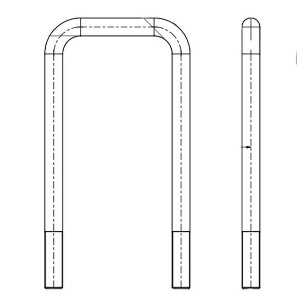 U-Bügel M18x1.5 ADR für  80mm 4-kant