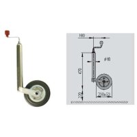 Stützrad    150kg  48mm  Hub 220mm