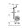 Stützrad    150kg  48mm  Hub 220mm