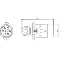 Stecker 7-pol Alu